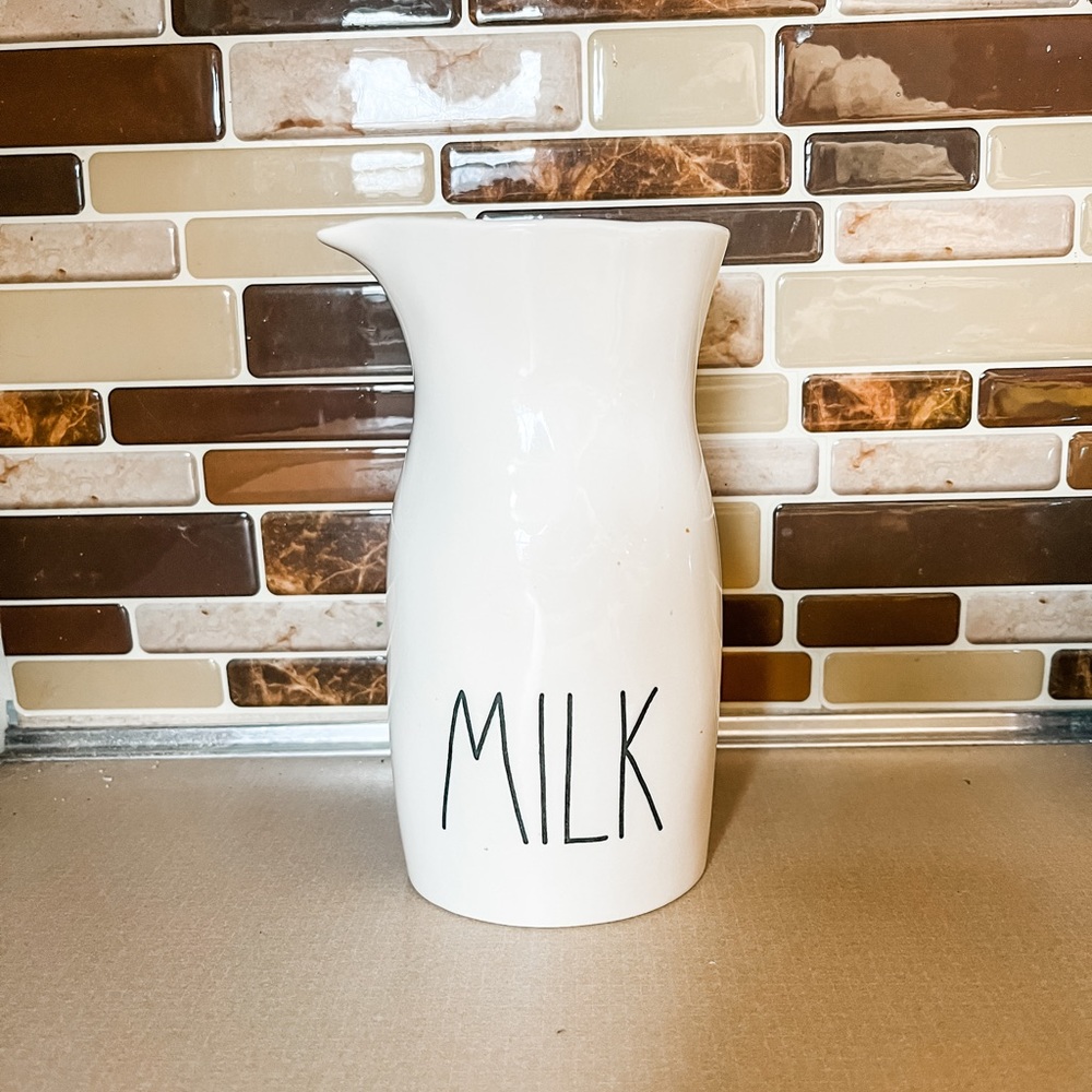 Milk pitcher Rae Dunn pottery from Artisan collection